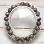Bracelet perles rondes pierre naturelle semi précieuse