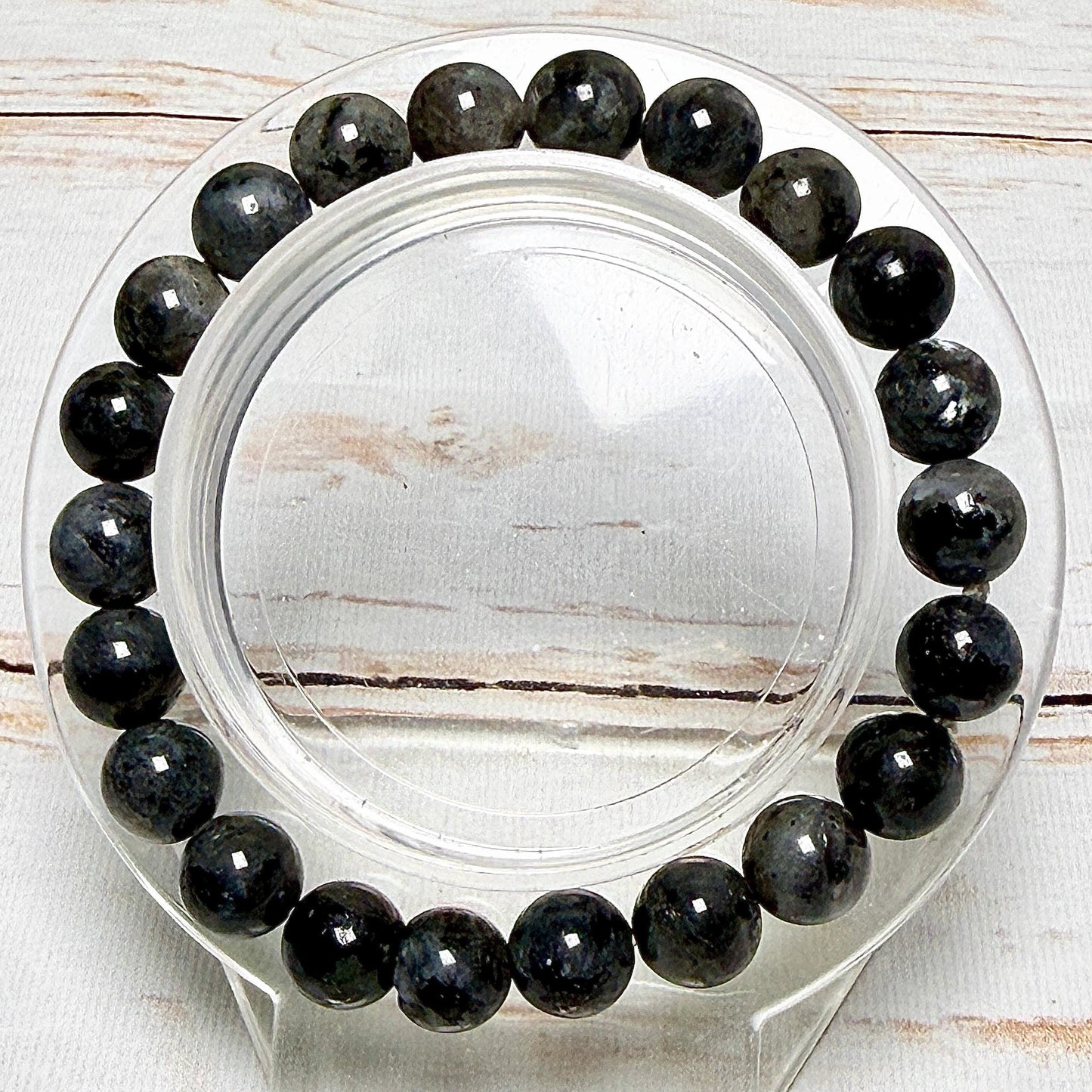 Bracelet perles rondes pierre naturelle semi précieuse