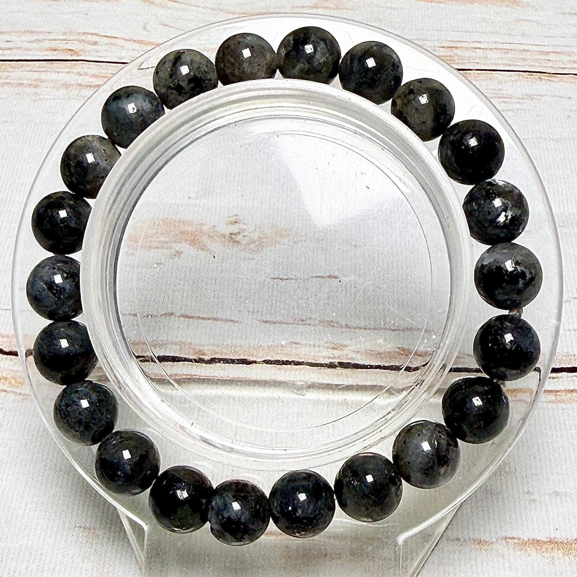 Bracelet perles rondes pierre naturelle semi précieuse