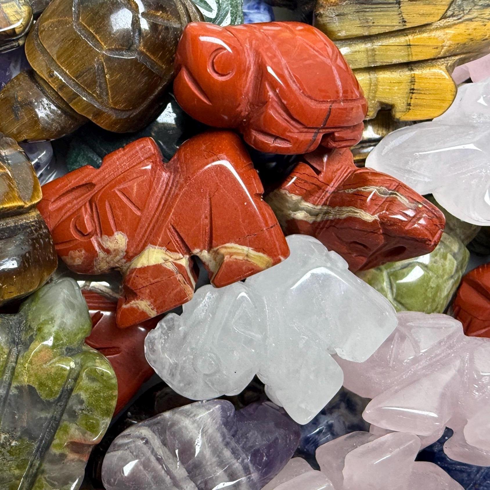 Mini figurine animaux en pierre semi précieuses