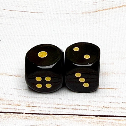 Dès en pierre semi précieuses (lot de 2)