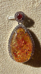Pendentif en ambre pierre naturelle semi précieuse