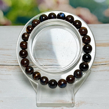Bracelet en opale boulder australienne pierre naturelle semi précieuse