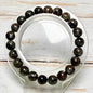 Bracelet perles rondes pierre naturelle semi précieuse