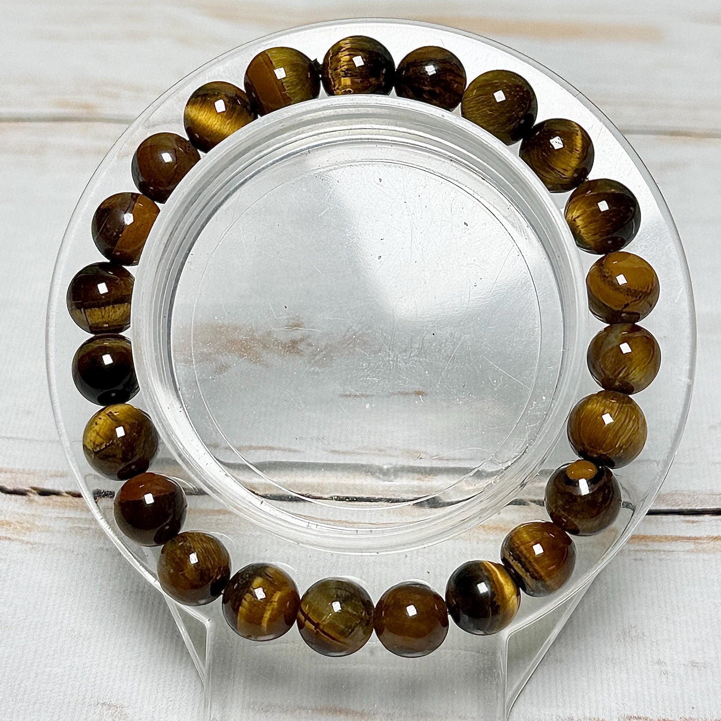 Bracelet perles rondes pierre naturelle semi précieuse