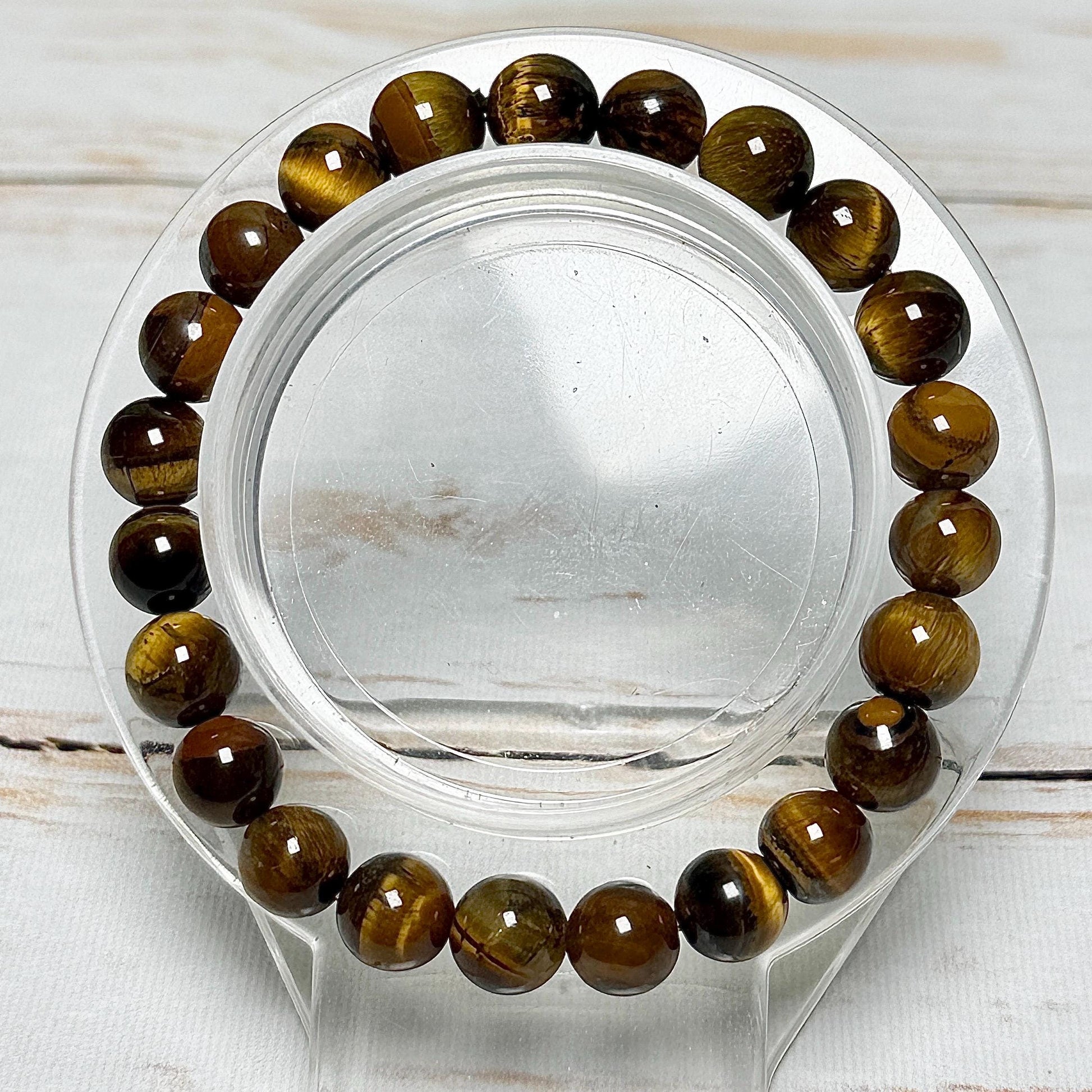 Bracelet perles rondes pierre naturelle semi précieuse