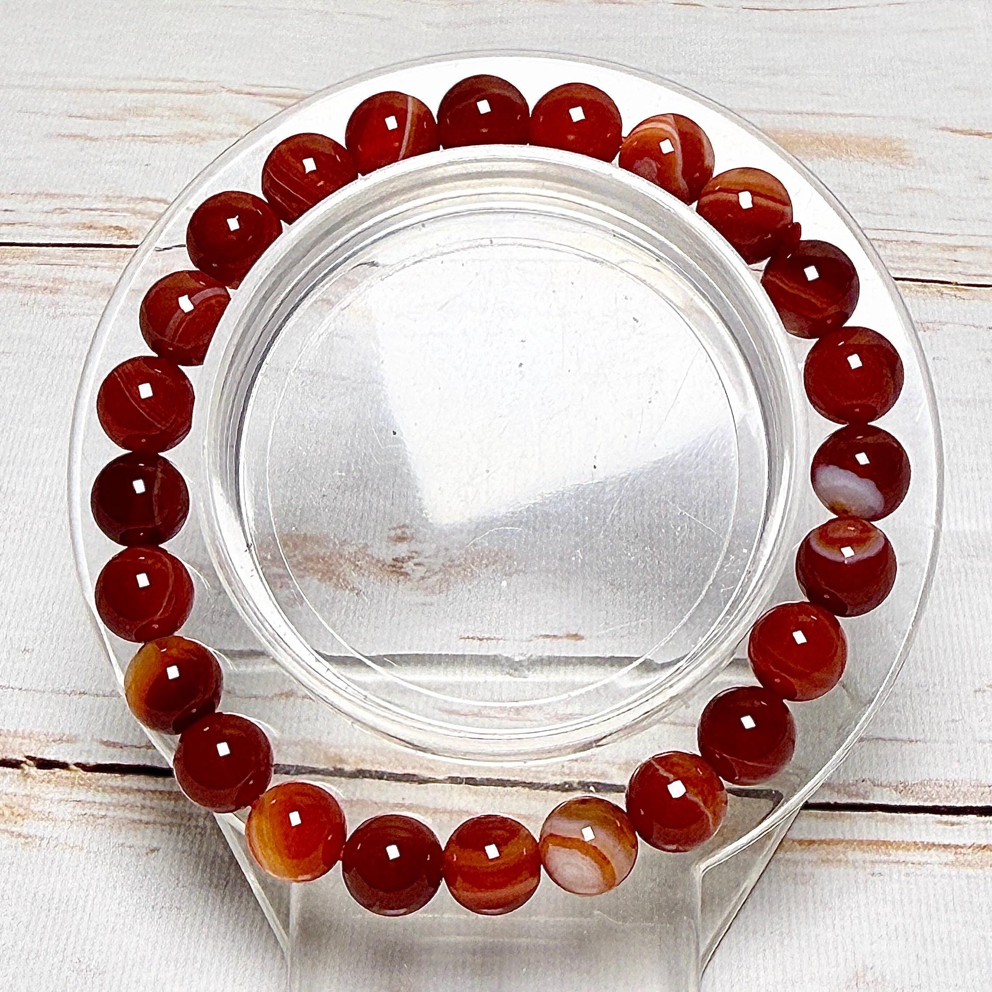 Bracelet perles rondes pierre naturelle semi précieuse