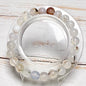 Bracelet perles rondes pierre naturelle semi précieuse