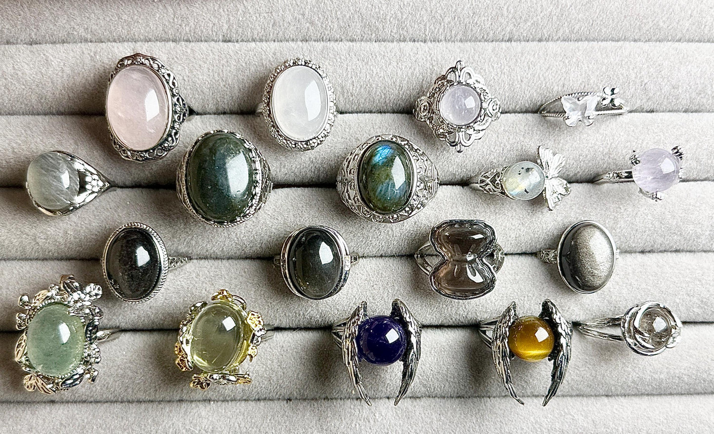 Bague pierre semi précieuse 3/7