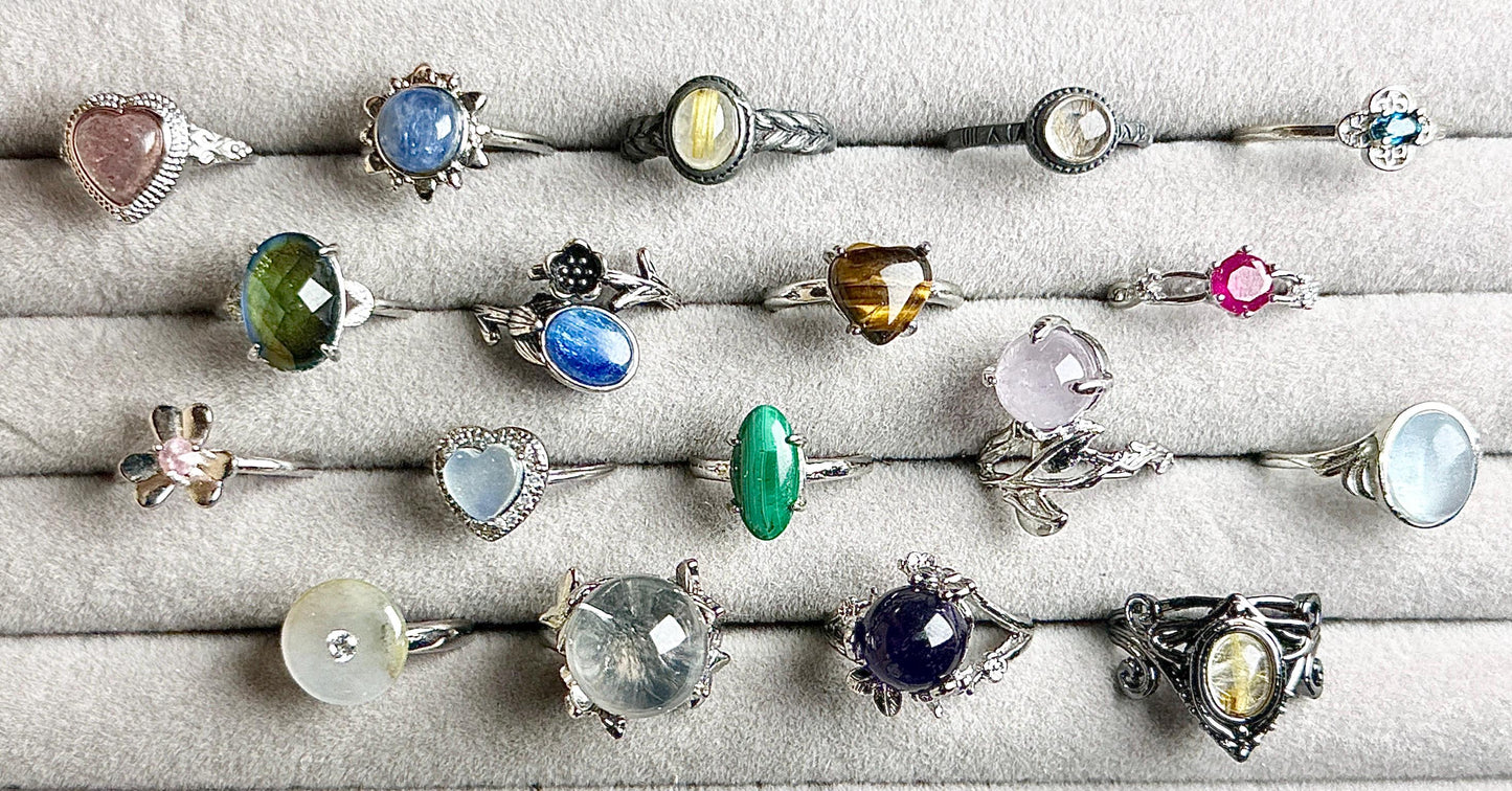 Bague pierre semi précieuse 1/7