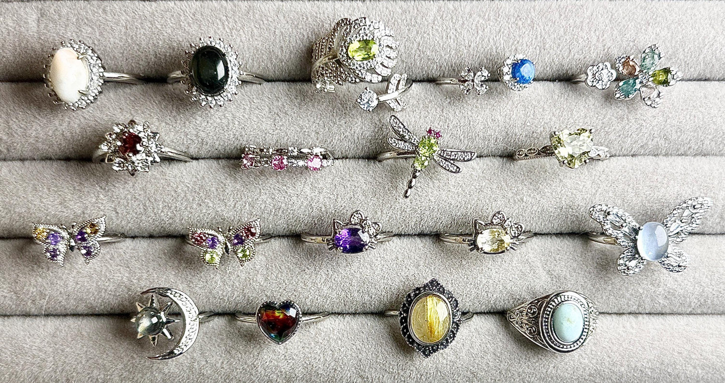 Bague pierre semi précieuse 6/7