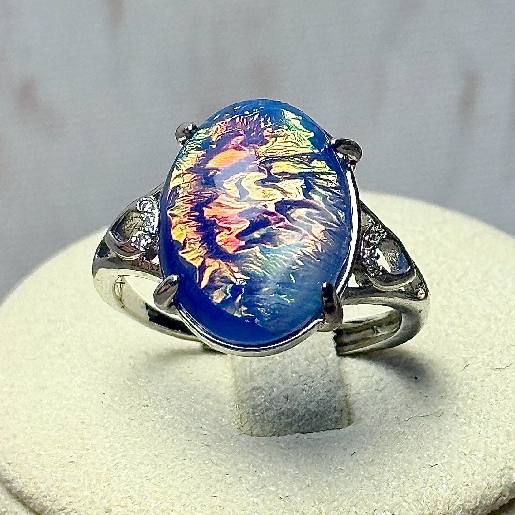 Bague pierre semi précieuse 5/7