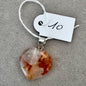 Pendentif cœur en quartz hematoide - quartz de feu pierre naturelle semi précieuse