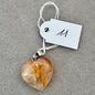 Pendentif cœur en quartz hematoide - quartz de feu pierre naturelle semi précieuse