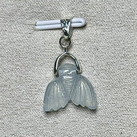 Pendentif queue de sirène en aigue marine pierre naturelle semi précieuse