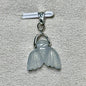 Pendentif queue de sirène en aigue marine pierre naturelle semi précieuse