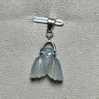 Pendentif queue de sirène en aigue marine pierre naturelle semi précieuse
