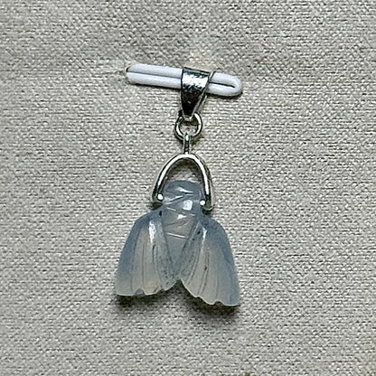 Pendentif queue de sirène en aigue marine pierre naturelle semi précieuse