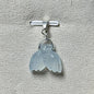 Pendentif queue de sirène en aigue marine pierre naturelle semi précieuse