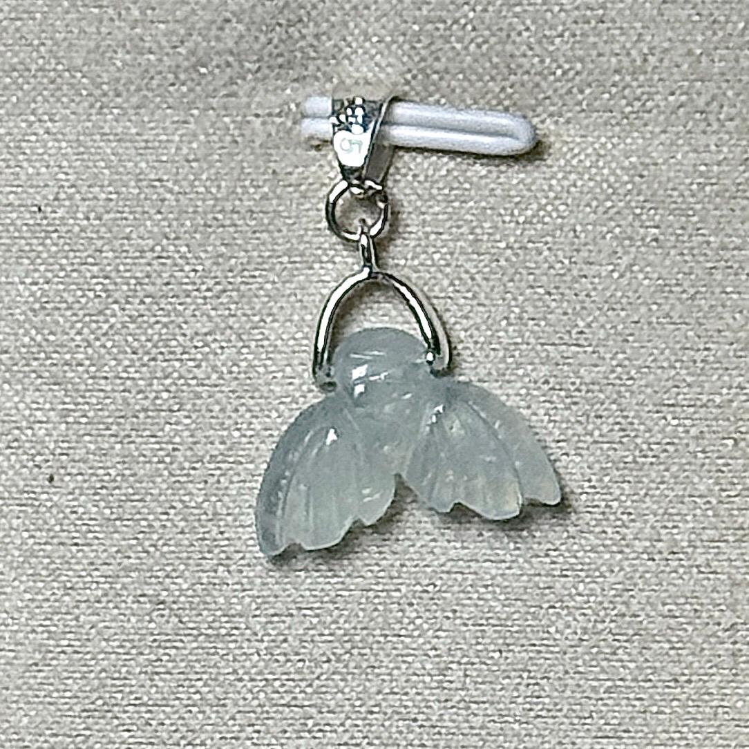 Pendentif queue de sirène en aigue marine pierre naturelle semi précieuse