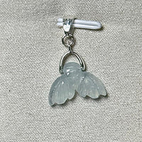 Pendentif queue de sirène en aigue marine pierre naturelle semi précieuse