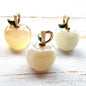 Mini pomme en pierre semi précieuses