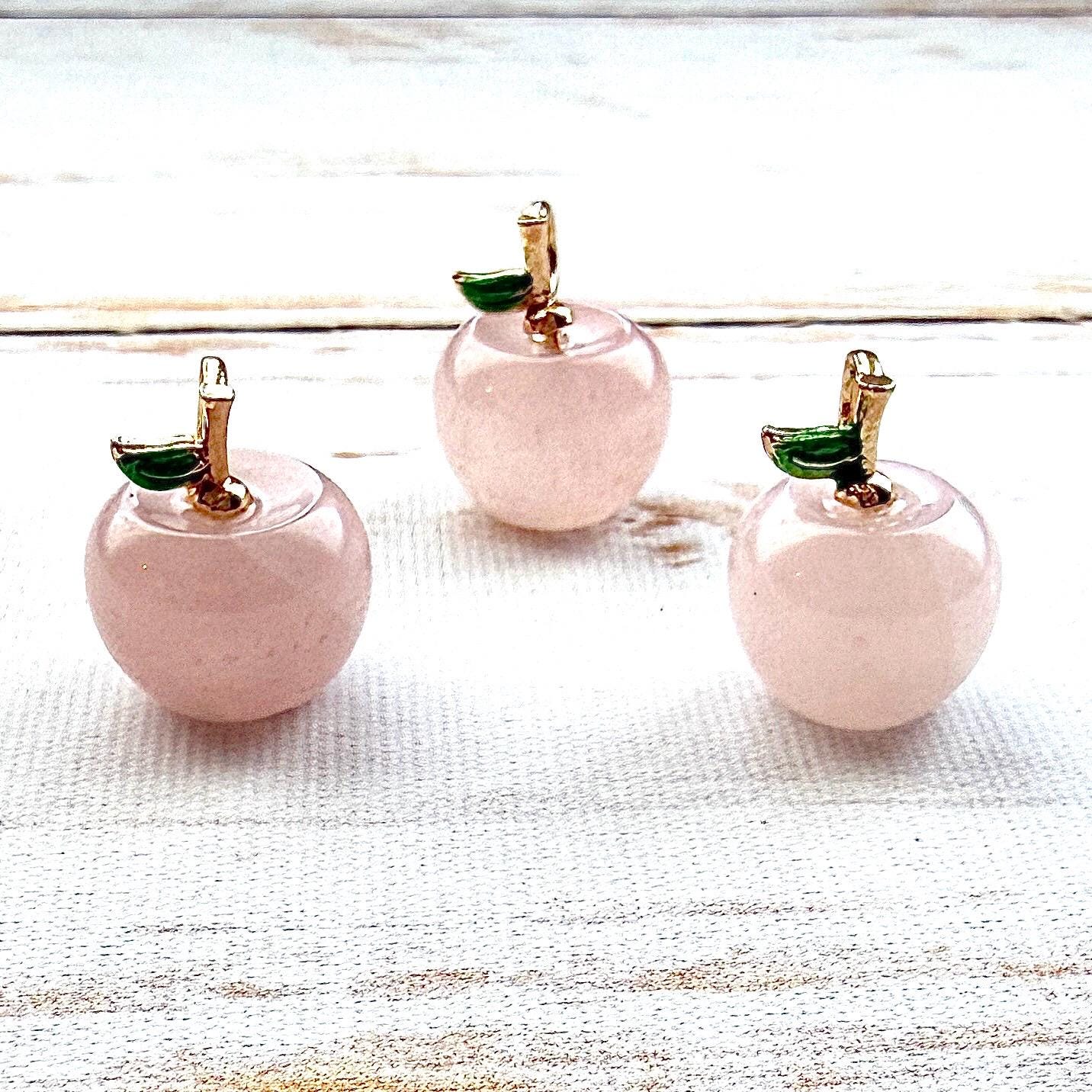 Mini pomme en pierre semi précieuses