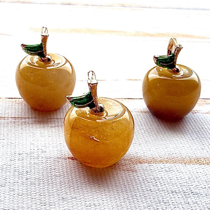 Mini pomme en pierre semi précieuses