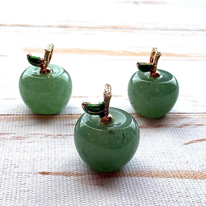 Mini pomme en pierre semi précieuses