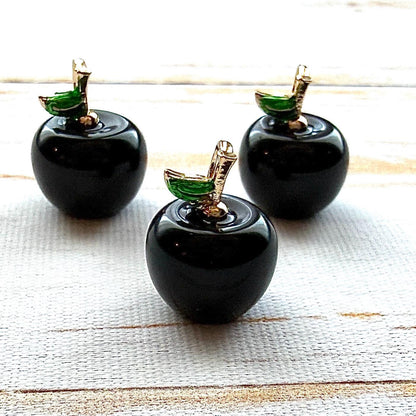 Mini pomme en pierre semi précieuses
