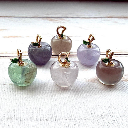 Mini pomme en pierre semi précieuses