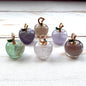 Mini pomme en pierre semi précieuses