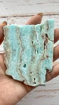 Tranche d’hemimophite bleu pierre naturelle semi précieuse