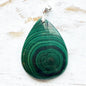 Pendentif malachite pierre semi précieuse
