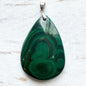Pendentif malachite pierre semi précieuse