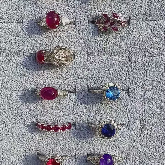 Bague en pierre précieuse