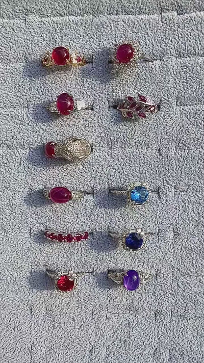Bague en pierre précieuse